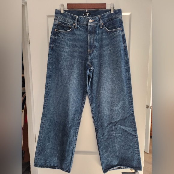 Express High Rise Wide Leg Jeans Women's Size 10 Reg - Picture 8 of 10